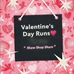 Valentine's Day Runs Party Sign